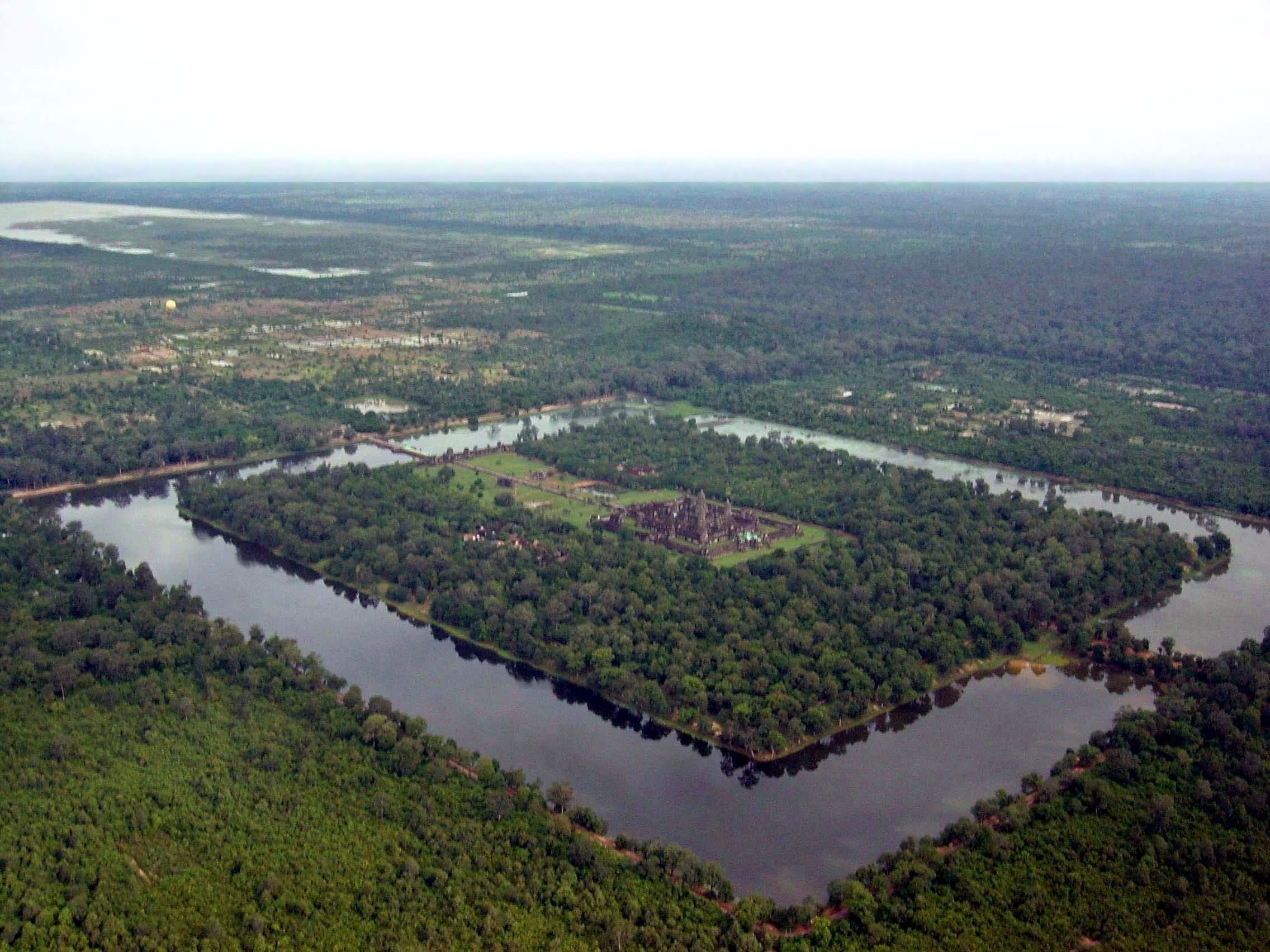 Aerial view of Angkor Wat