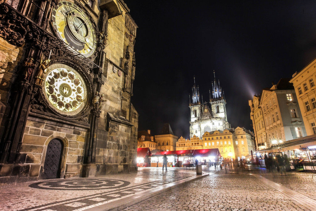 Old Town Square at Night