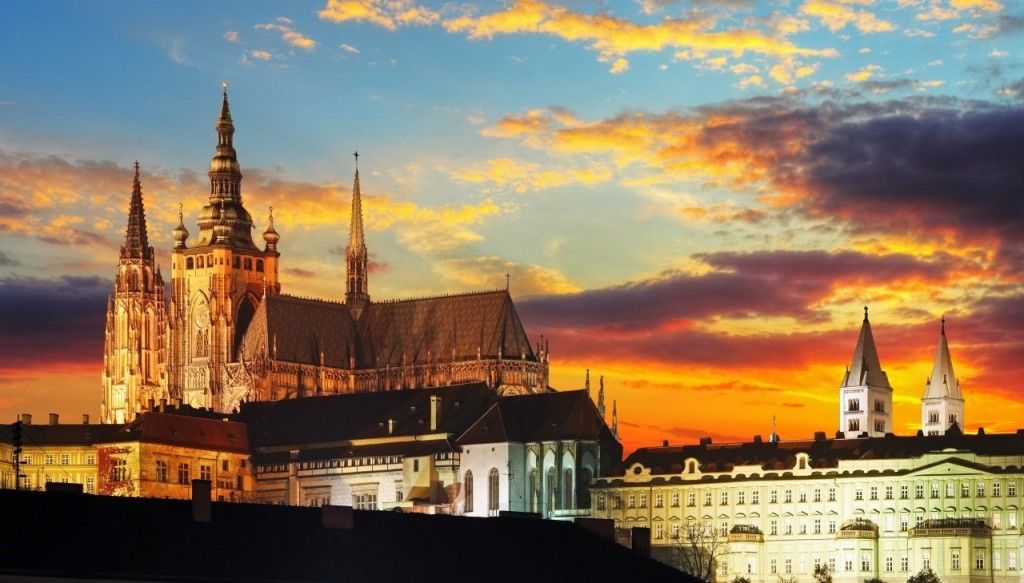 Prague Castle at Sunset