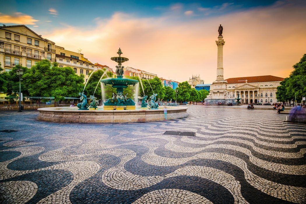 Rossio Square Colorful