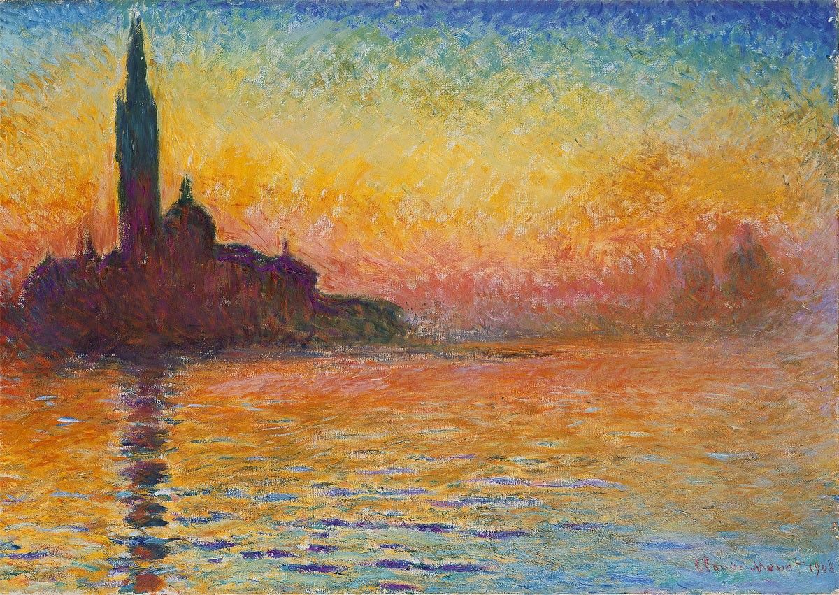 San Giorgio Maggiore at Dusk by Monet